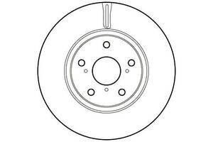Тормозной диск для моделей:TOYOTA (AURIS,COROLLA,AVENSIS,AVENSIS,VERSO)