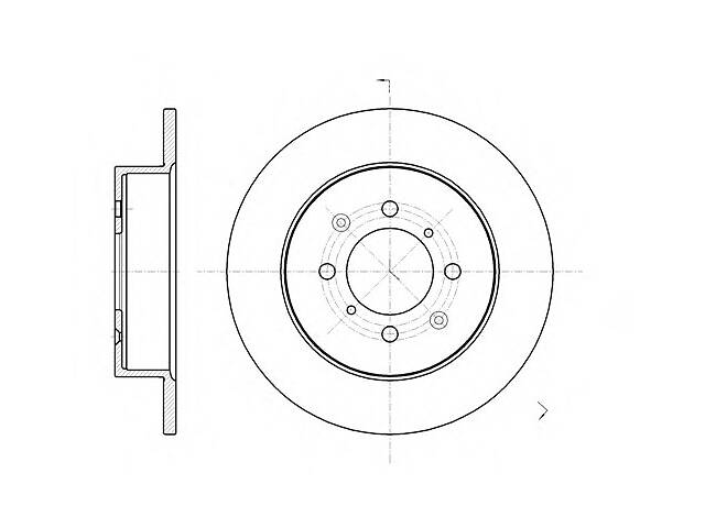 Тормозной диск для моделей:HONDA (CIVIC,CIVIC,CIVIC), MG (MG,MG,MG), ROVER (45,45)