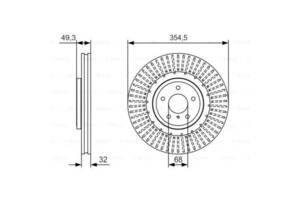 Тормозной диск TD0336773 на INFINITI QX70 2013-