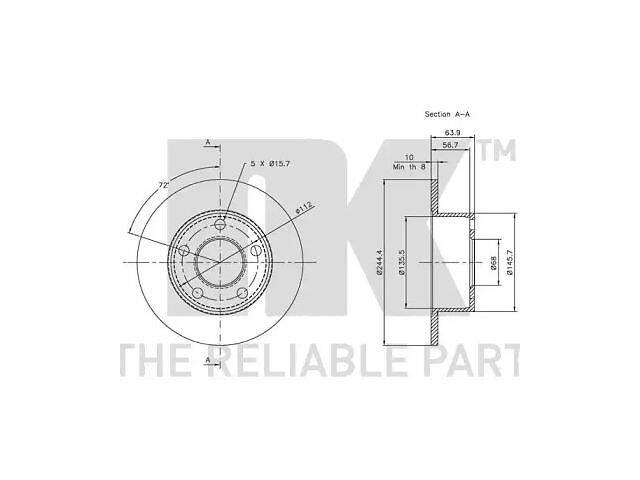 Тормозной диск TD1001046 на CASE IH PUMA 2006-