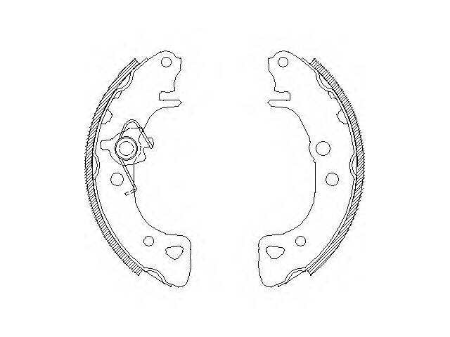 Тормозные колодки барабанные для моделей:CITROËN (AX,BX,SAXO), MEGA (CLUB,CLUB), PEUGEOT (106,106)