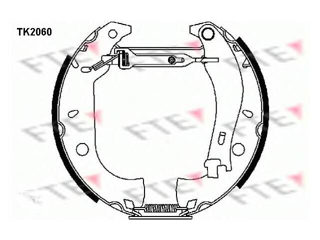 Тормозные колодки барабанные для моделей:FIAT (FIORINO,FIORINO)