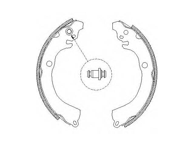 Тормозные колодки барабанные для моделей:SUBARU (LEGACY,LIBERO)