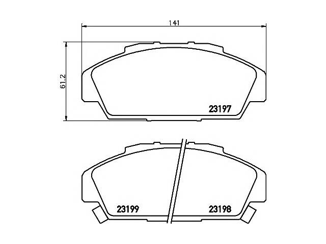 Тормозные колодки для моделей:ACURA (VIGOR), HONDA (ACCORD)