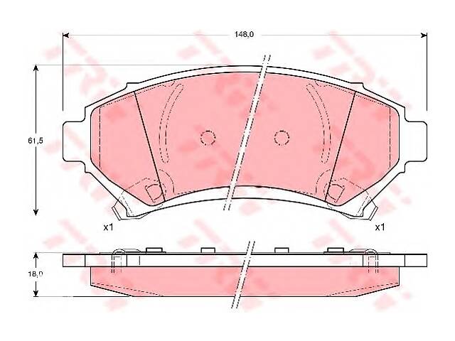 Тормозные колодки для моделей:BUICK (PARK,GL8,REGAL,REGAL), BUICK (SGM) (REGAL,CENTURY,GL8), CADILLAC (SEVILLE,ELDOR...