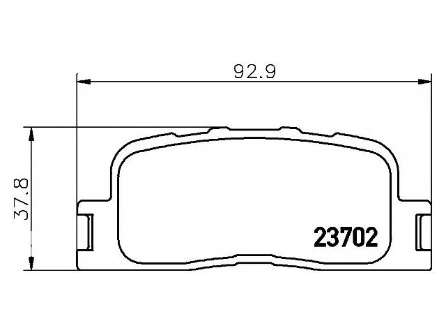 Тормозные колодки для моделей:CHERY (A5,V5), LEXUS (ES), RELY (V5), TOYOTA (CAMRY,WINDOM,WISH,KLUGER,WISH)