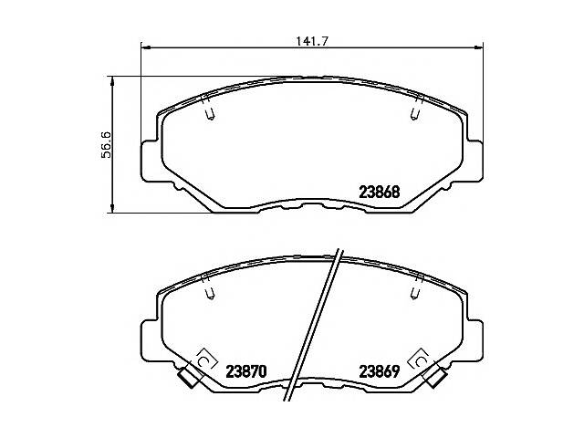 Тормозные колодки для моделей:HONDA (CR-V,ACCORD,ACCORD,ELEMENT,PILOT,ACCORD), HONDA (DONGFENG) (CR-V)