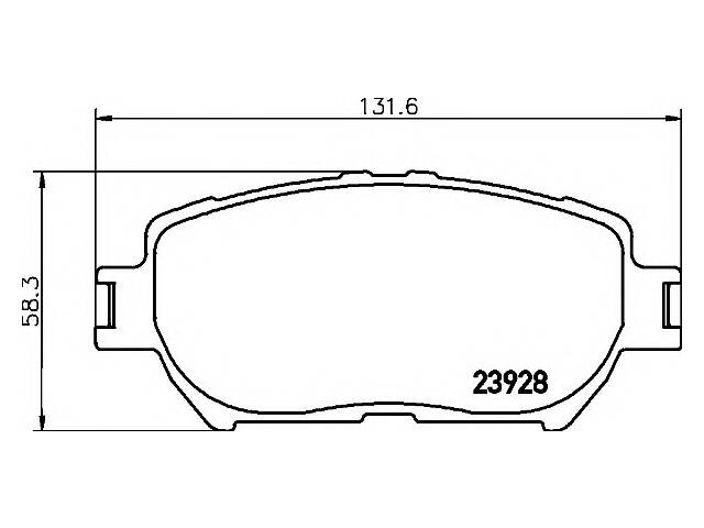 Тормозные колодки для моделей:HONGQI (HQ3), TOYOTA (CAMRY,CROWN,WISH,ISIS,CROWN)