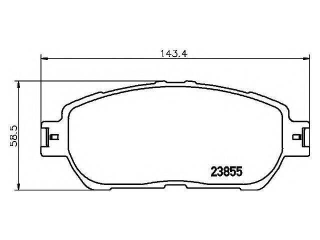 Тормозные колодки для моделей:LEXUS (ES), TOYOTA (PREVIA,CAMRY,ALPHARD,WINDOM,AVALON,SIENNA,AVALON)