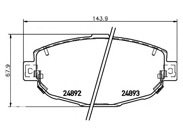 Тормозные колодки для моделей:LEXUS (GS,SC), TOYOTA (ARISTO,SOARER)