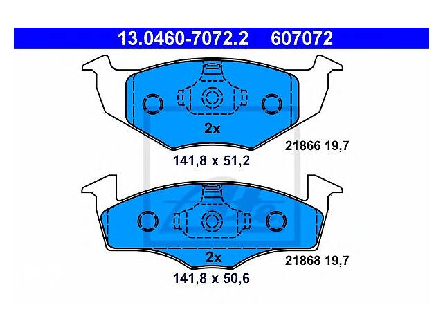 Тормозные колодки для моделей:SEAT (CORDOBA,TOLEDO,IBIZA,CORDOBA), VOLKSWAGEN (GOLF,GOLF,POLO,POLO,VENTO,POLO)