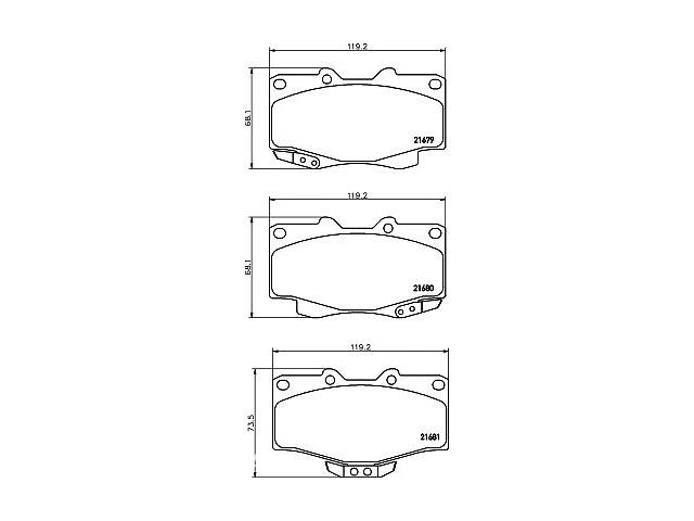 Тормозные колодки для моделей:TOYOTA (LAND-CRUISER,4-RUNNER,HILUX,LAND-CRUISER,LAND-CRUISER,4-RUNNER,HILUX,LAND-CRUI...