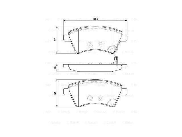 Тормозные колодки к-кт. FIAT SEDICI (FY_) / SUZUKI SX4 (EY, GY) 2006-2014 г.