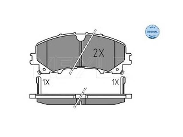 Тормозные колодки передние (дисковые) WD0206495 на Nissan Rogue (T32) 2014-2020