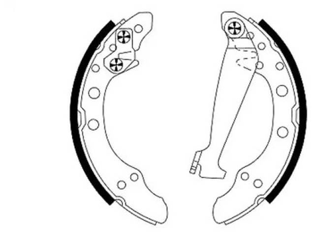 Тормозные колодки (стояночного тормоза) NT0199018 на Skoda Spaceback 2013-