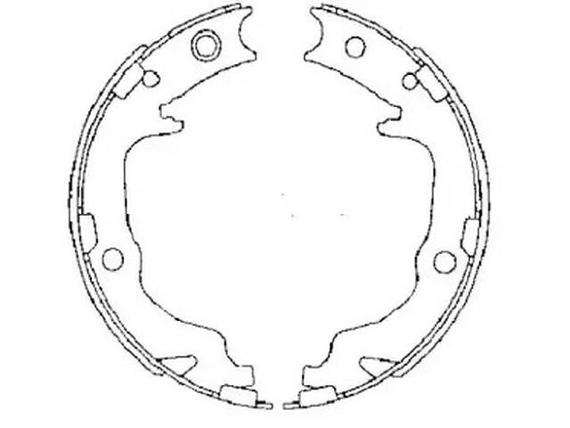 Тормозные колодки (стояночного тормоза) WD0199125 на Mitsubishi Galant 2004-2012