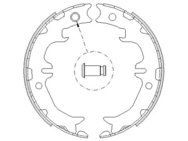 Тормозные колодки задние (барабанные, стояночного тормоза) NT0204298 на Lexus GS 2005-2012