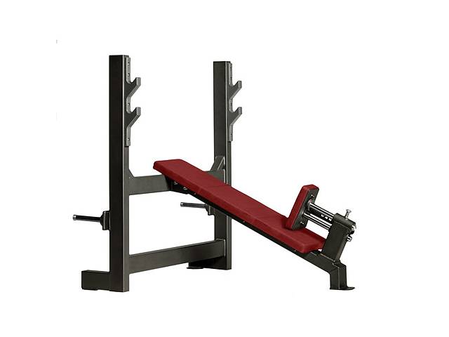 Скамья со стойками для жима под углом вверх Gym80 CORE Incline Bench wide