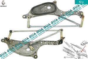 Трапеция дворников ( механизм стеклоочистителей без мотора ) 8200000525 Renault / РЕНО LAGUNA II / ЛАГУНА 2, Renault...