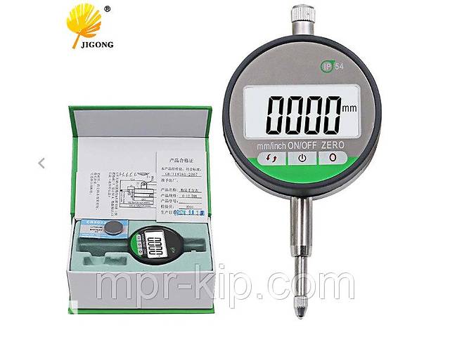 Цифровой индикатор часового типа (ИЧЦ) JIGONG JIGIP54 (0-12,7 мм; 0,001 мм) в водозащитном корпусе IP54