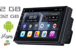 Універсальна автомагнітола 2DIN Dakota 2032 Android 12 2gb/32gb екран 7 дюймів WiFi Bluetooth GPS навігація карти 2021