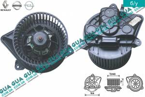 Вентилятор / моторчик обогревателя печки с кондиционером 7701208225 Nissan / НИССАН PRIMASTAR 2000- / ПРИМАСТАР 00...
