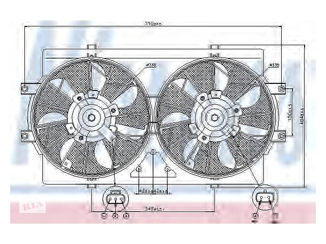 Вентилятор охлаждения двигателя для моделей:CHRYSLER (STRATUS), DODGE (STRATUS)