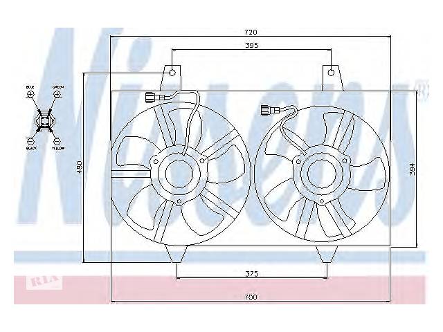 Вентилятор охлаждения двигателя для моделей:NISSAN (MAXIMA)