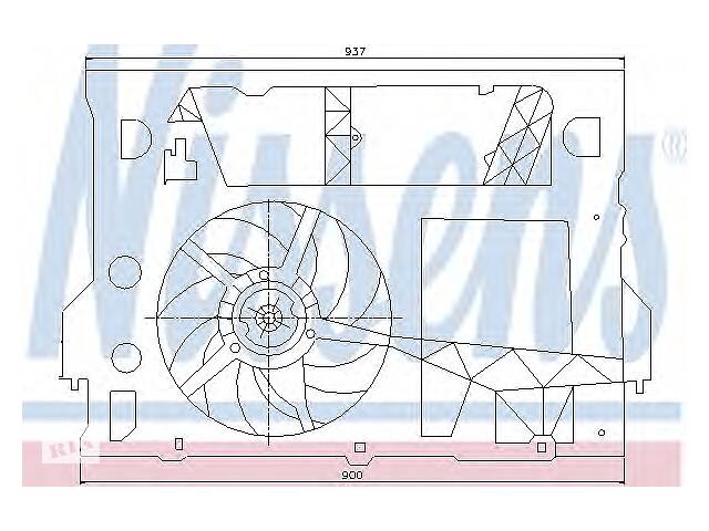 Вентилятор охлаждения двигателя для моделей:NISSAN (INTERSTAR,INTERSTAR,PRIMASTAR,INTERSTAR), OPEL (MOVANO,MOVANO,MO...