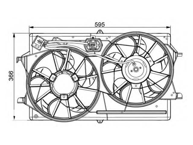 Вентилятор охлаждения двигателя для моделей:FORD (FOCUS,FOCUS,FOCUS,FOCUS,FOCUS,FOCUS,FOCUS)