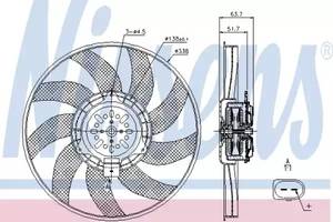 Вентилятор охлаждения двигателя AR112340 на AUDI A5 (B8) 2007-2011