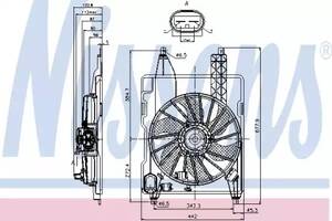 Вентилятор охлаждения двигателя NT0121892 на RENAULT SCENIC / GRAND SCENIC 2003-2008