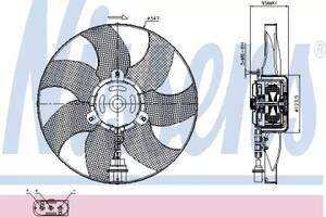 Вентилятор охлаждения двигателя на SEAT IBIZA 2002-2009