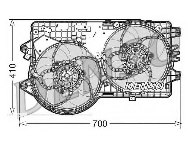 Вентилятор охлаждения двигателя для моделей:LANCIA (DELTA)