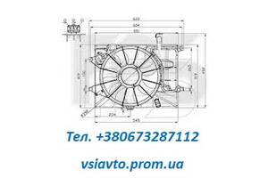 Вентилятор радіатора HYUNDAI ELANTRA 11-14 (MD)