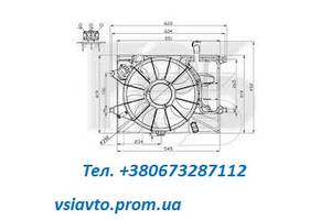 Вентилятор радиатора в сборе HYUNDAI ELANTRA 14-16 (MD)