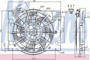 Вентилятор радиатора NT0138364 на Opel Astra G 1998-2010