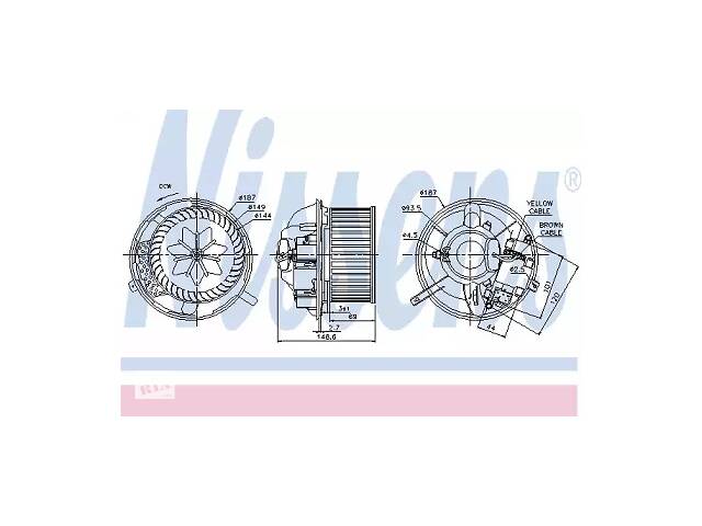 Вентилятор салона AS234860 на VOLKSWAGEN PASSAT (B6) 2005-2010