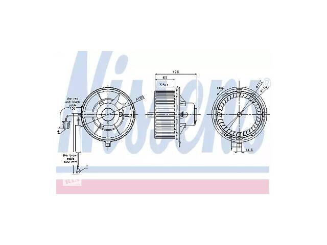 Вентилятор салона NT0108744 на VOLKSWAGEN POLO III 1994-2001