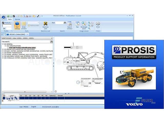 Volvo Prosis - установка программы каталога запчастей для Volvo