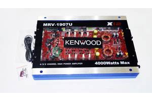 Автомобильный усилитель звука Kenwood MRV-1907U + USB 4000Вт 4х канальный Прозрачный корпус