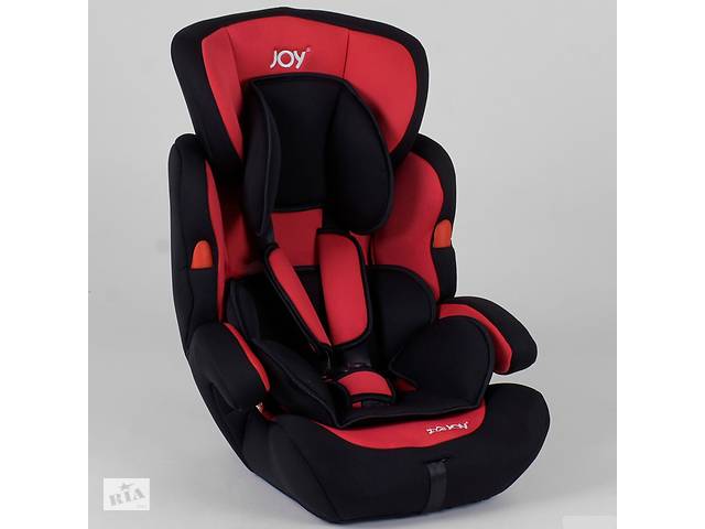 Детское автокресло JOY NB-7104, от 9 до 36 кг, с бустером, черно-красный