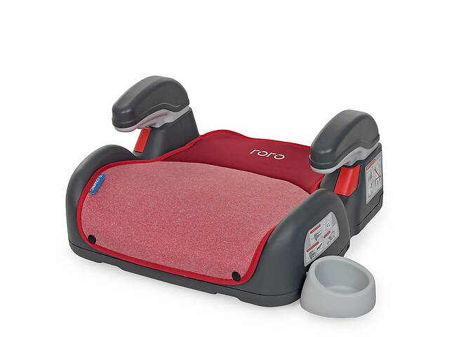Детское автомобильное кресло бустер ME 1144 RORO Isofix Ruby Red, для детей весом от 22 до 36 кг, красное