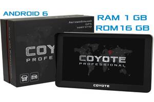 GPS навігатор COYOTE 820 TORR PRO 1Gb / 16Gb на Андроїд з картами Європи для далекобійників і легкових автомобілів