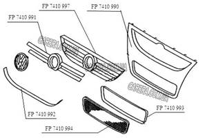 Решетка VOLKSWAGEN TOUAREG I (2002-2009)