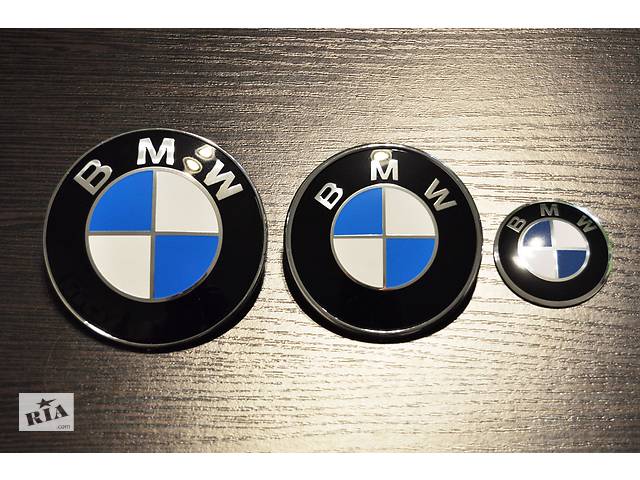 Значок эмблема BMW 82мм, 78мм, 73мм, 45мм на капот, багажник, руль для всех моделей