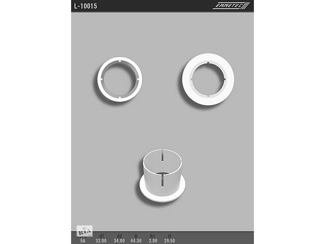 Втулка уплотнительная ГУР 32,00/34,00/44,30*2,00/29,50 тип 5B EMMETEC L-10015