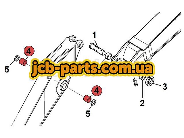 Втулка в рукоять 831/10291 для JCB JS220 (200, 210)