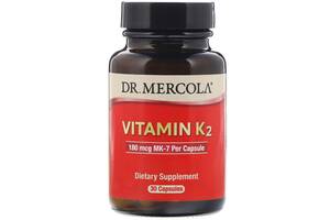 Витамин K2, 180 мкг, Vitamin K2, Dr. Mercola, 30 капсул