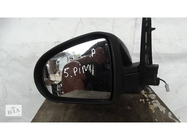 Б/у зеркало боковое левое для Mitsubishi Colt 2003, 2007 Зеркало левое на 5 PIN. Под покраску. 7632A163